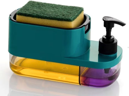 Leawall 3-in-1 Soap Dispenser with Sponge Holder
