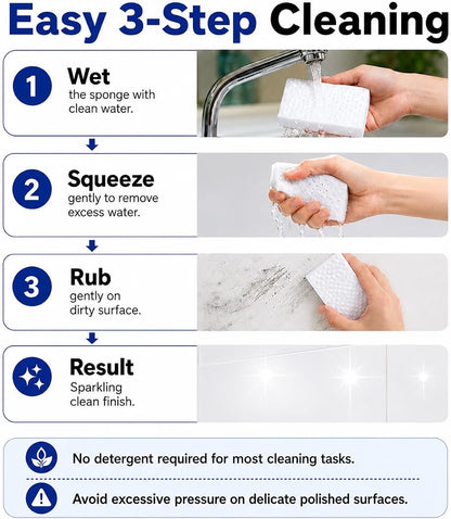 Magic Cleaning Eraser Sponge for Wall, Kitchen & Bathroom