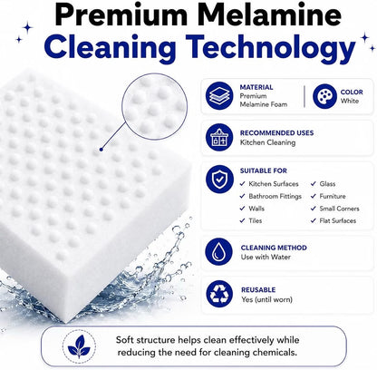Magic Cleaning Eraser Sponge for Wall, Kitchen & Bathroom